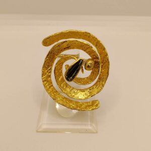 ANILLO ESPIRAL KALLIOPE PIEDRA MORADA