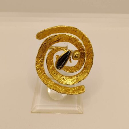 ANILLO ESPIRAL KALLIOPE PIEDRA MORADA